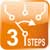 3 steps