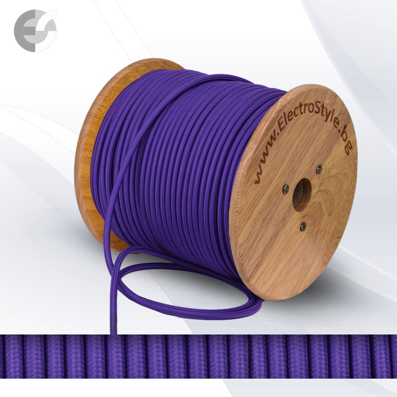 tekstilen kabel lilav 2x0.75mm2