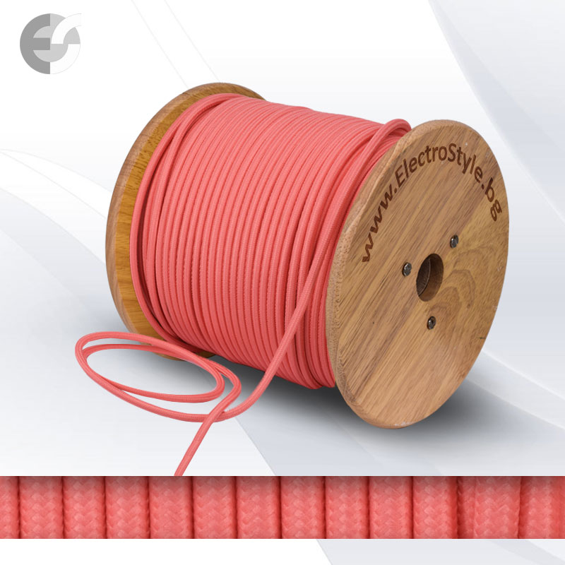 tekstilen kabel rozov 2x0.75mm2