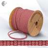 Текстилен кабел оплетка червено-бял 2x0.75mm2
