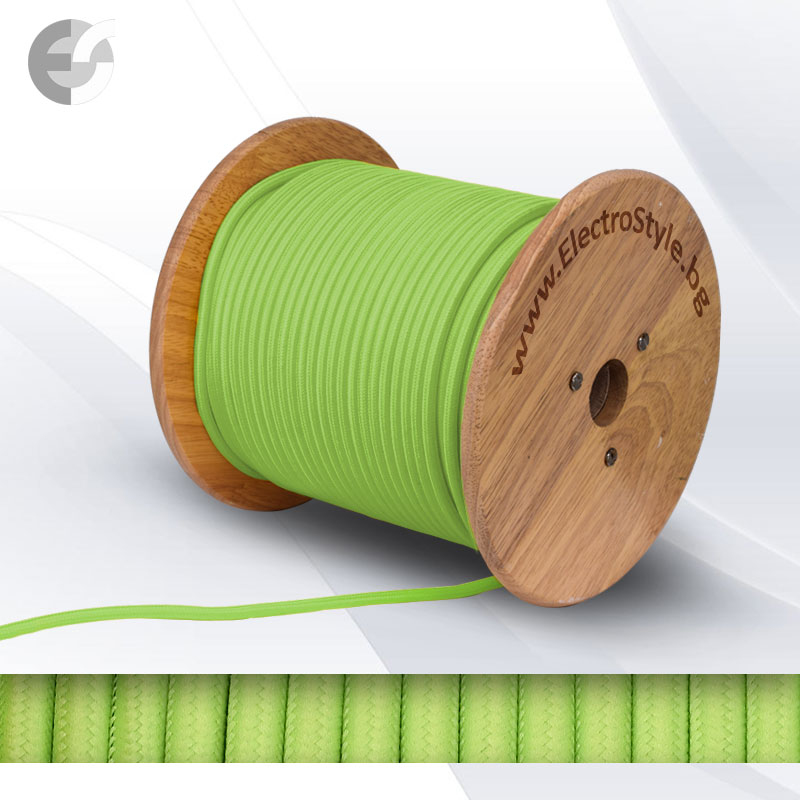 tekstilen kabel svetlo zelen 2x0.75mm2